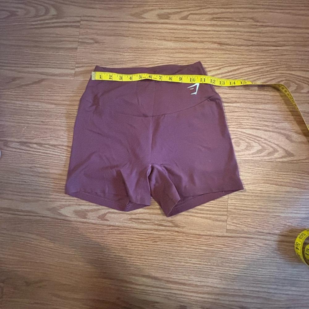 Gymshark Women's Athletic Shorts in Burgundy